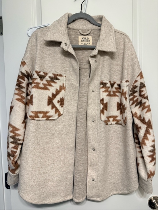 Ashley By 26 International Jackets & Blazers - Ashley By 26 International Outerwear Neutral Beige Heather Jacket